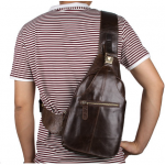 Túi da bò đeo ngực 411