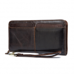 Ví dài da thật nâu đen 703