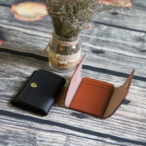 Ví da mini kẹp tiền cao cấp Jino